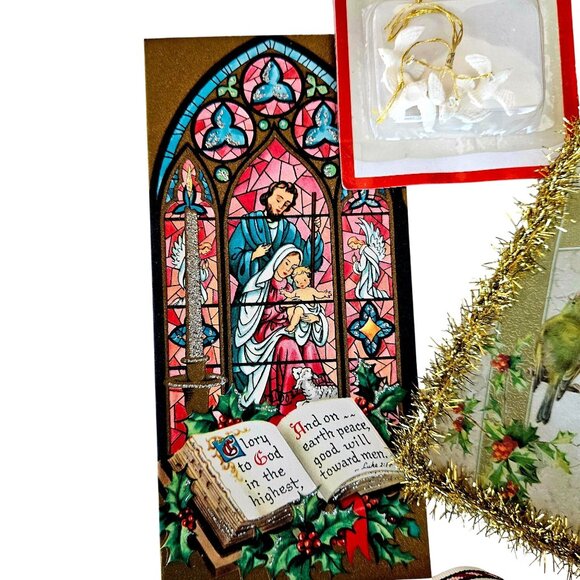 Vintage Holiday Instant Collection Card Ephemera and Decor Bundle - Picture 5 of 14